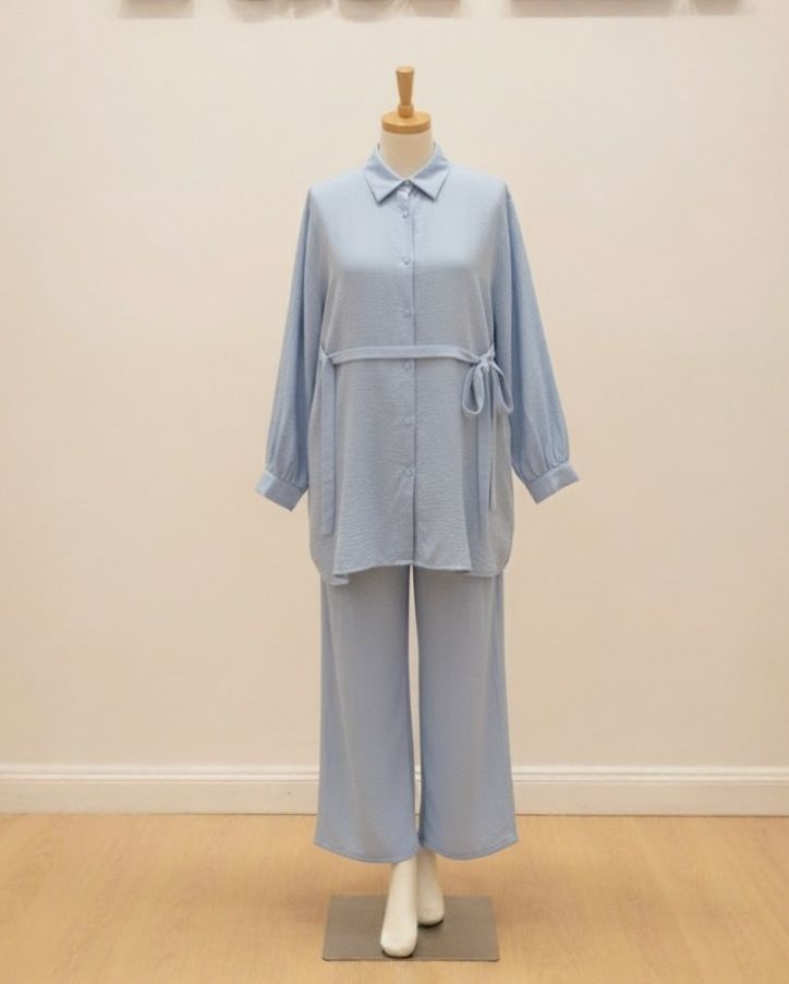 Skyline Blue 2 Piece Co-ord Set
